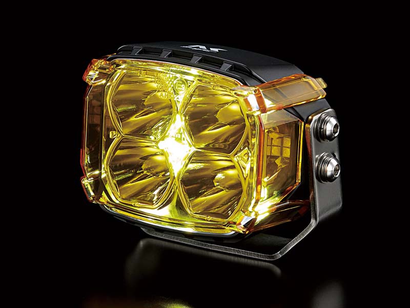 ナイトスター 3.5インチ角型LEDドライビングライト用カバー イエロー