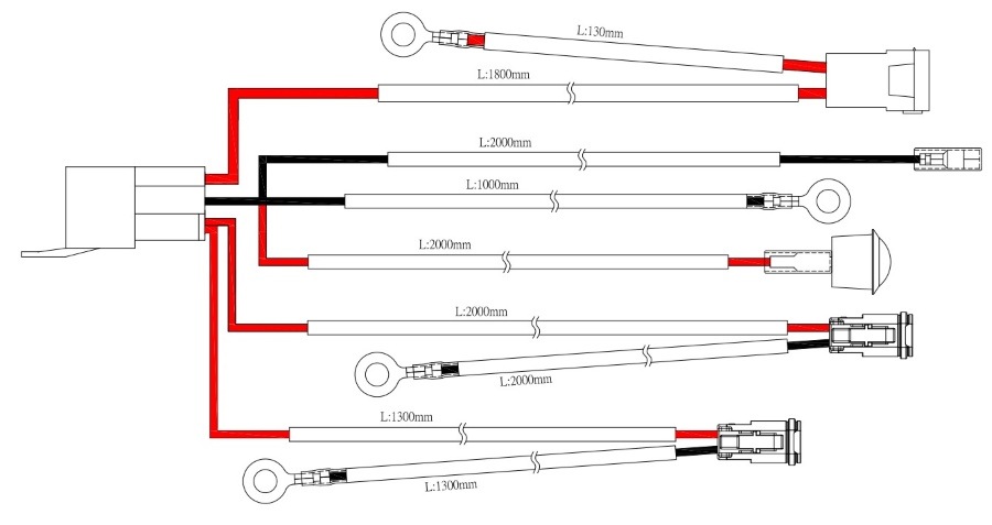 ナイトスター 2ピン×2 ドライビングランプ配線キット