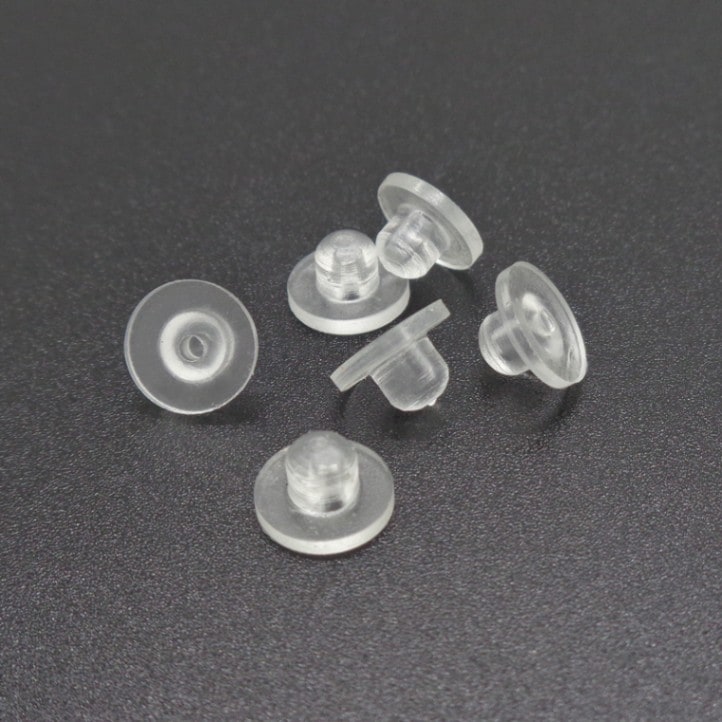 蝶バネ式イヤリング用ゴム/T8443/8x5mm/10個｜作ろ！ドットコム
