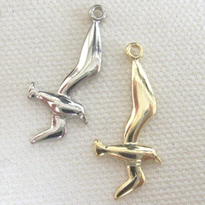 鳥チャーム/T147/20x8mm/2個｜作ろ！ドットコム プレシオサライン 