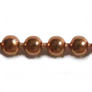 カラーボールチェーン/BC1.5/こげ茶(CE018)/1M単位｜作ろ！ドットコム