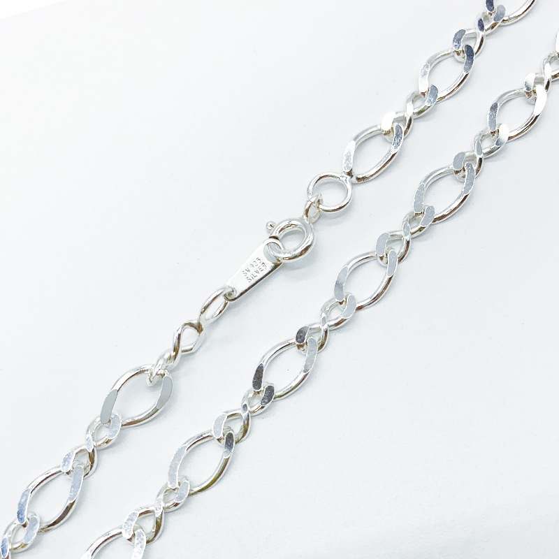 SV925ネックレス(フィガロ)/SVNCL1045/線径1.0mm/45cm/1本｜作ろ 