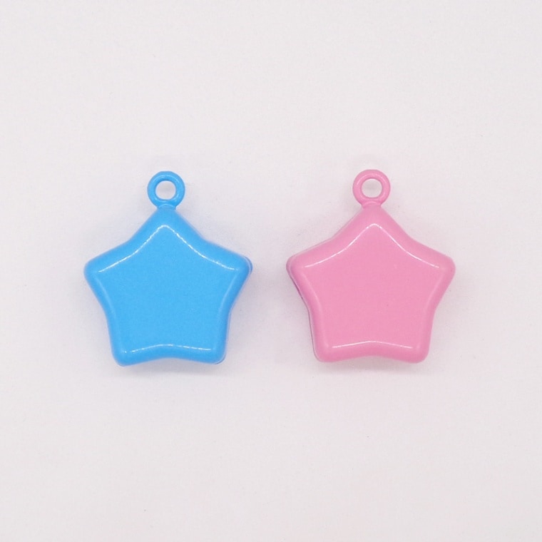 鈴　ページ 星型鈴/D4-25/約22x22mm/塗装カラー/1個｜作ろ！ドットコム