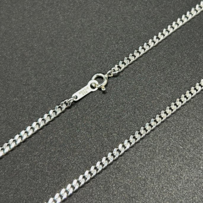 SV925ネックレス(2面カット喜平チェーン)/SVCD080/線径0.8mm/60cm/1個 