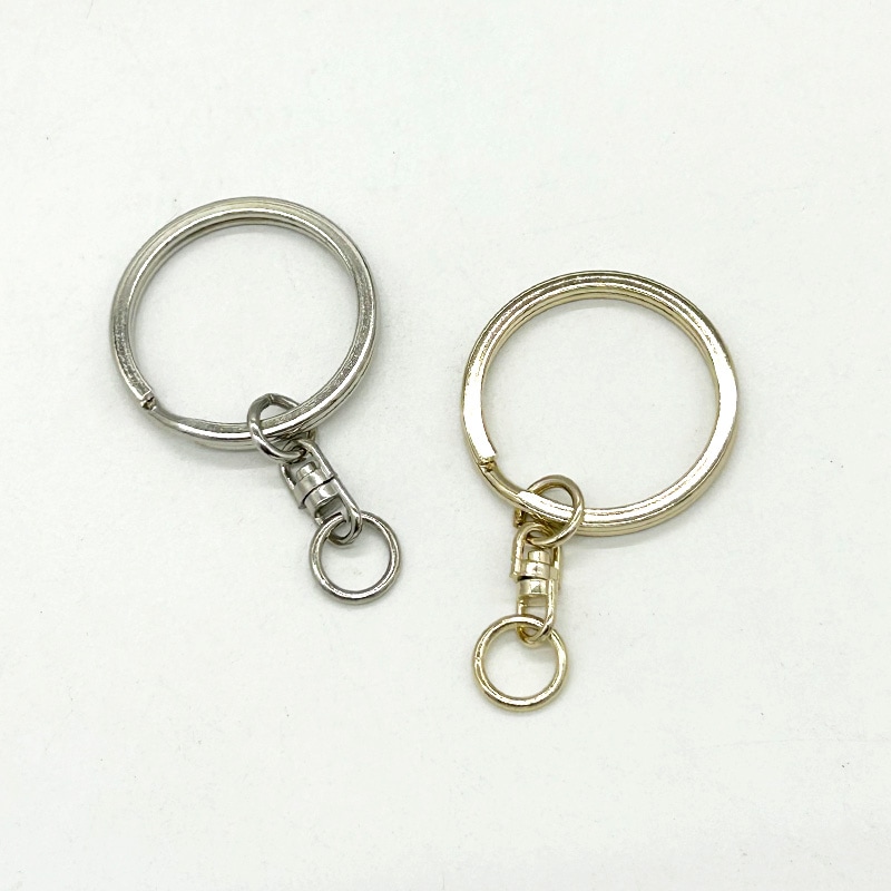 二重リングキーホルダー/F30/SWV-S/全長52mm｜作ろ！ドットコム