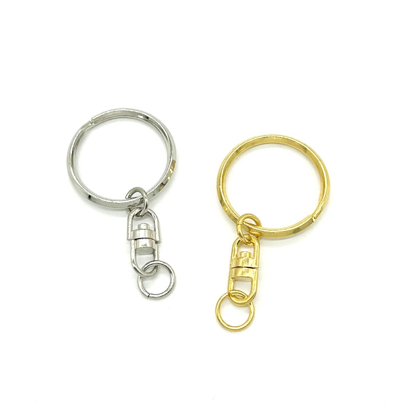二重リングキーホルダー/T30/SWV1/全長約56mm｜作ろ！ドットコム