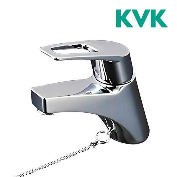 ◆15時迄出荷OK！KVK【KM7001TGS】洗面用シングルレバー式混合栓　取り付け穴兼用型φ33mm~φ39mm ゴム栓付