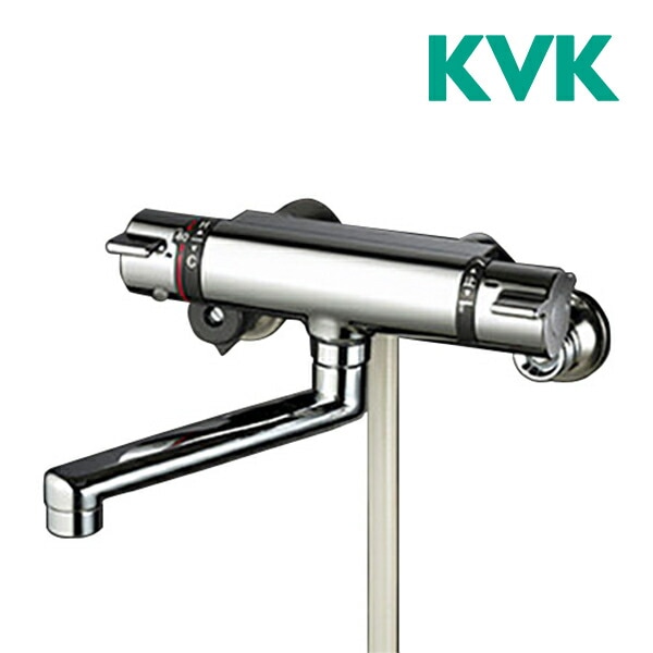 ◆8/17出荷OK！KVK 水栓金具【KF800THS】サーモスタット式シャワー 撥水パワーサーモ