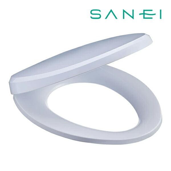 ◆15時迄出荷OK！≦三栄水栓/SANEI トイレ用品【PW9032-B】(ブルー) 前丸便座