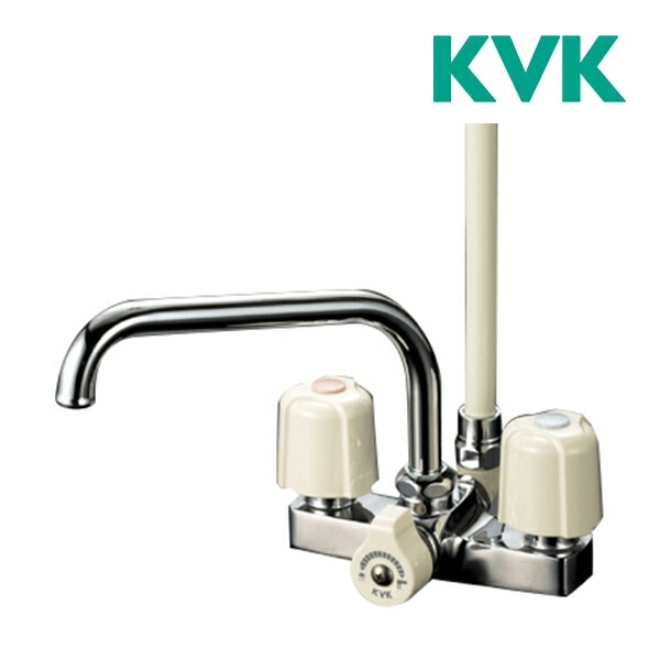 ◆15時迄出荷OK！∠KVK水栓金具【KF14E】デッキ形2ハンドルシャワー