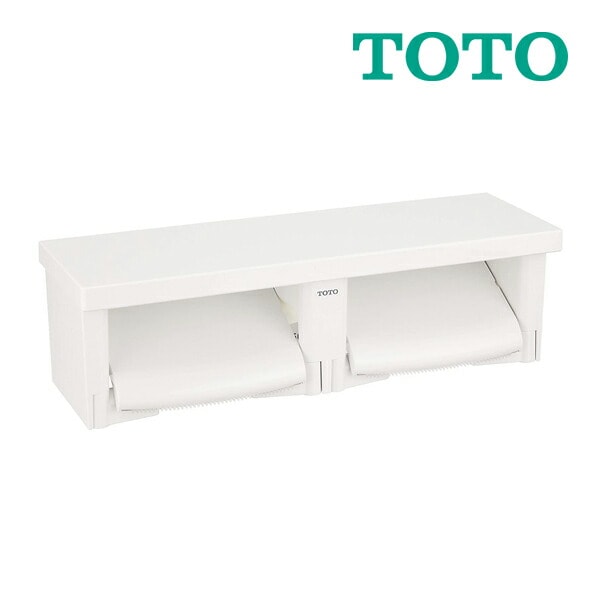 ◆15時迄出荷OK！TOTO【YH650】 NW1ホワイト 棚付二連紙巻器 芯あり対応 樹脂製