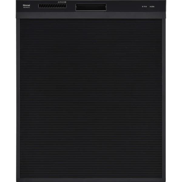π●リンナイ 食器洗い乾燥機【RSW-SD401A-B】ブラック 自立脚付きタイプ 深型スライドオープン ぎっしりカゴタイプ 幅45cm スタンダード