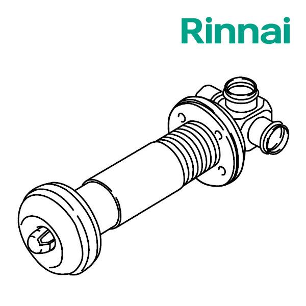 ◆15時迄出荷OK！リンナイ ガスFF暖房機給排気トップ【FOT-084K】(10-3103) ウォールトップφ35用