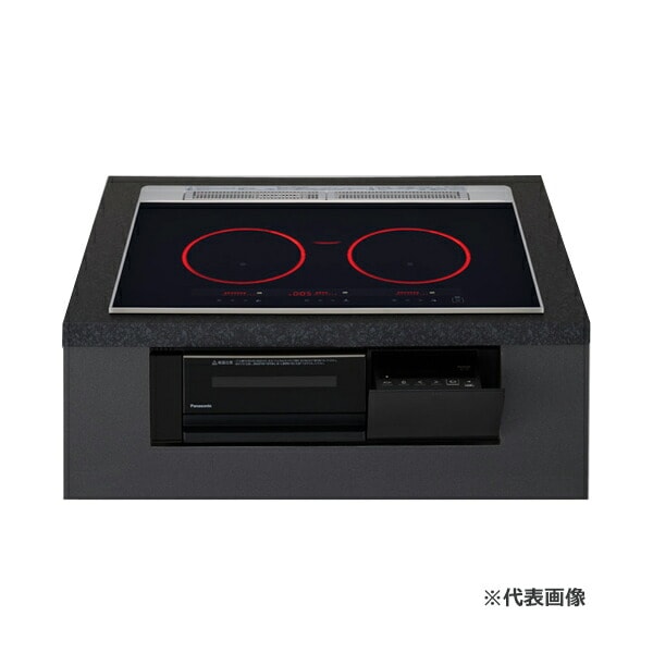●u.パナソニック 【KZ-C37K】IHクッキングヒーター Cシリーズ 3口IH 鉄・ステンレス対応 ジェットブラック/ブラック 幅75cmタイプ