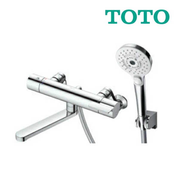 TOTO 混合水栓蛇口とシャワーヘッド ◇15時迄出荷OK！∞TOTO 浴室用水栓金具【TBV03455J】GGシリーズ 壁付