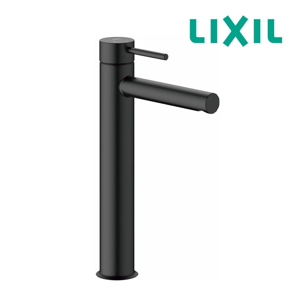 ◆15時迄出荷OK！INAX/LIXIL 水栓金具【LF-YE340SYHC/SAB】シングルレバー混合水栓(排水栓なし) ベッセル用ロングタイプ eモダン(エコハンドル) ブラック