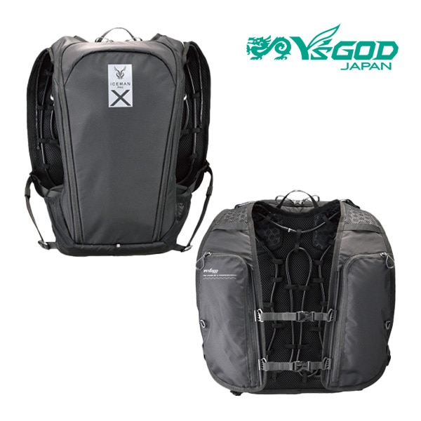 ◆15時迄出荷OK！山真/YAMASHIN【ICMPX2-BLV-SET】水冷服 アイスマンPRO-X II アイスドリップコントロール ハニカムショルダー 薄型 ブラック