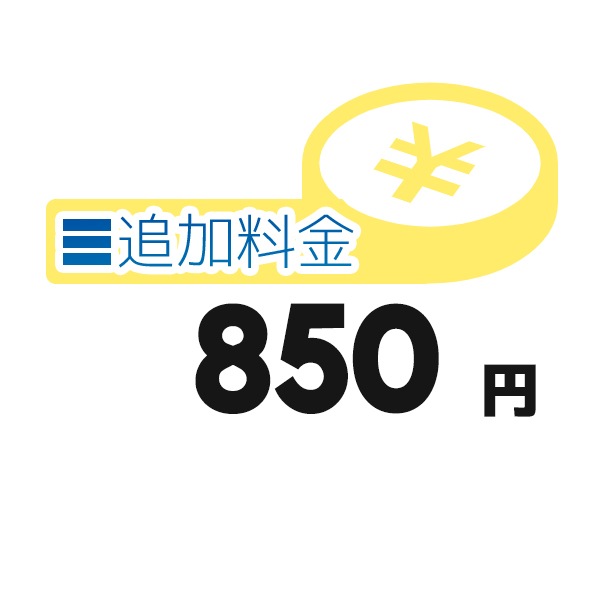 《追加料金・850円分》追加料金決済かご【850円】
