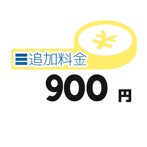 《追加料金・900円分》追加料金決済かご【900円】