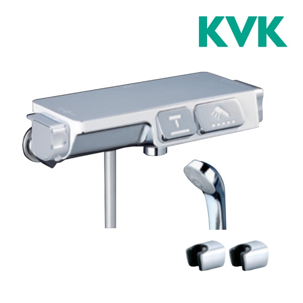 ◆15時迄出荷OK！KVK 水栓金具【KF3070】ラクダスサーモスタット式シャワー ワンタッチ式 一般地・寒冷地共用
