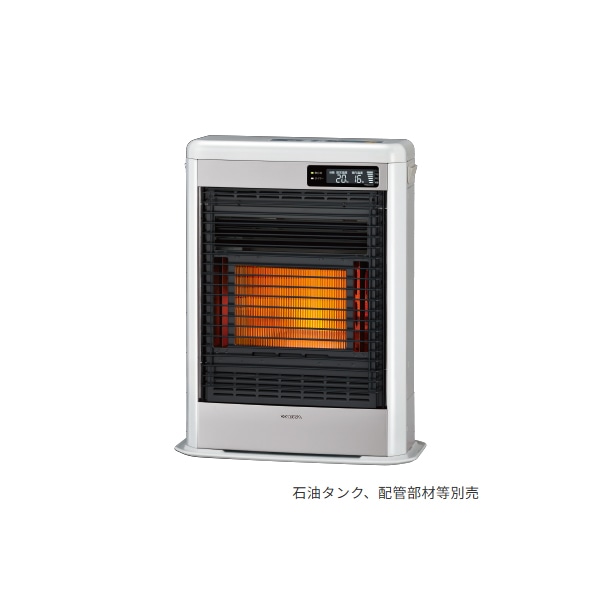 ●コロナ 暖房機器【FF-SG4225M(W)】シャンパンホワイト FF式石油暖房機(輻射型) スペースネオミニ ガス化式 主に11畳用 別置タンク式(石油タンク別売)