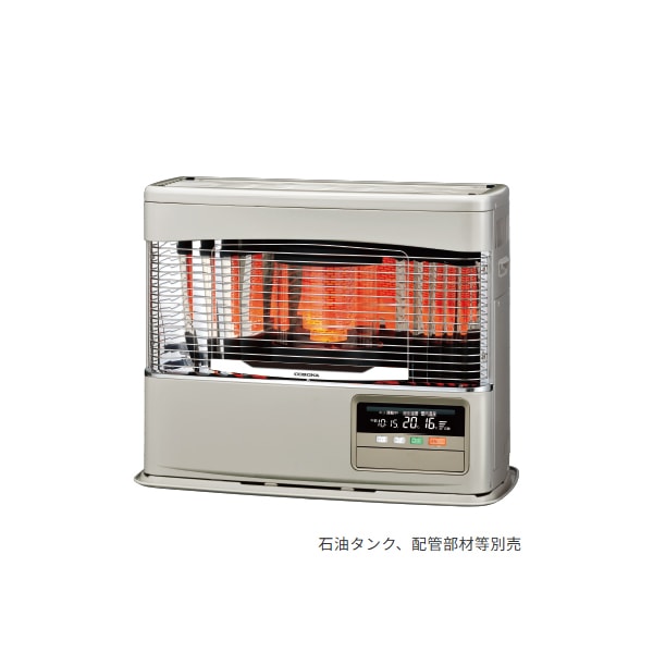 ●コロナ 暖房機器【FF-6825PK(N)】シャインゴールド FF式石油暖房機(輻射型) PKシリーズ ポット式 主に18畳用 別置タンク式(石油タンク別売)