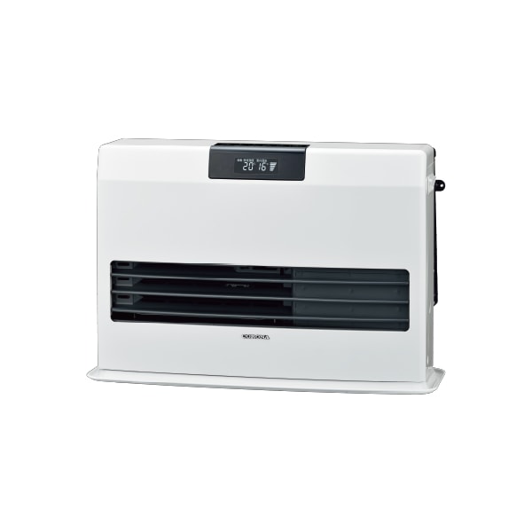 ●コロナ 暖房機器【FF-WG52YK(W)】ナチュラルホワイト FF式温風ヒーター WGシリーズ 標準タイプ ガス化式 主に14畳用 カートリッジタンク式