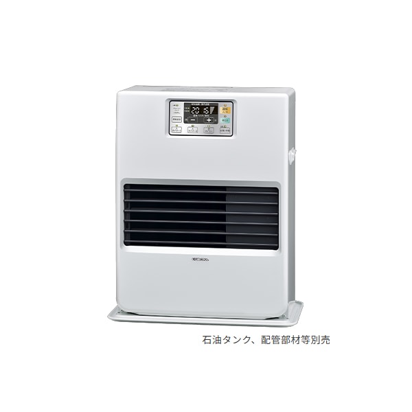 ●コロナ 暖房機器【FF-VG42SK(W)】ナチュラルホワイト FF式温風ヒーター VGシリーズ ビルトインタイプ ガス化式 主に11畳用 別置タンク式(石油タンク別売)