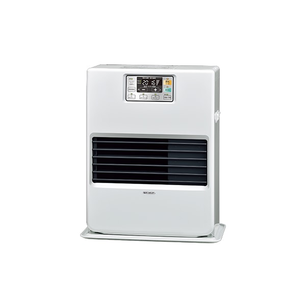 ●コロナ 暖房機器【FF-VG35YK(W)】ナチュラルホワイト FF式温風ヒーター VGシリーズ 標準タイプ ガス化式 主に9畳用 カートリッジタンク式