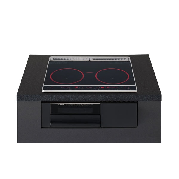 ●u.パナソニック 【KZ-F1T6XKT】IHクッキングヒーター 3口IHタイプ Fシリーズ 鉄・ステンレス対応 ブラック/ブラック