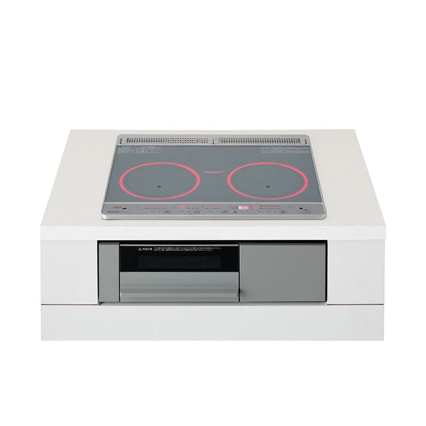 ●u.パナソニック 【KZ-F1T6XST】IHクッキングヒーター 3口IHタイプ Fシリーズ 鉄・ステンレス対応 シルバー/グレー