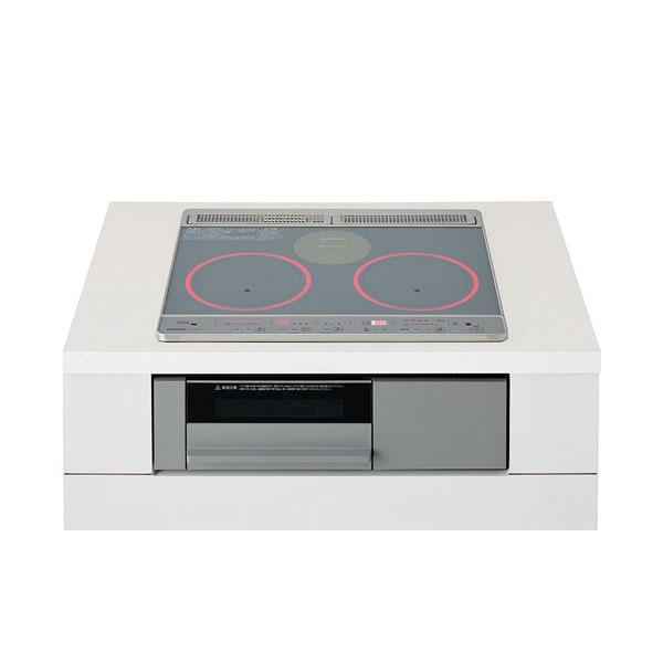 ●u.パナソニック 【KZ-J1H6AST】IHクッキングヒーター 2口IH+ラジエントタイプ Jシリーズ 鉄・ステンレス対応 シルバー/グレー