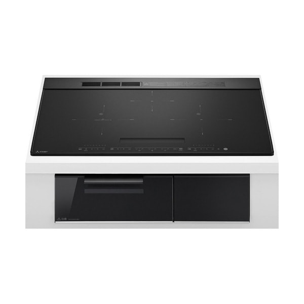 ●三菱 IHクッキングヒーター【CS-A207-B】マットブラック/クリアブラック ビルトイン型 3口IH CROSS+TOPシリーズ 75cmワイドトップ 単相200V