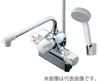◆15時迄出荷OK！⊆TOTO 浴室用水栓金具【TMJ48Y1】定量止水式台付サーモスタット水栓 コンフォートウェーブ (旧品番 TMJ48E)