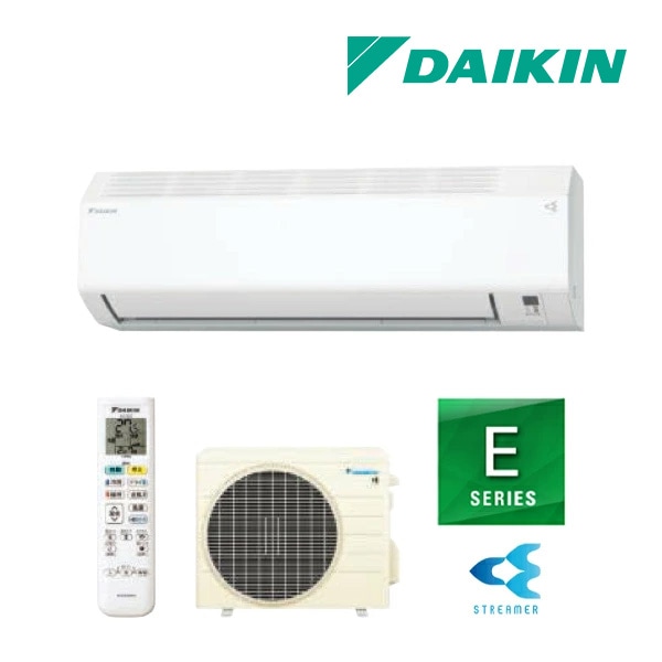 ◆9/15出荷OK！ダイキン ルームエアコン【S256ATES W】ホワイト 2026年 Eシリーズ 室内電源タイプ 単相100V 8畳程度 (旧品番 S255ATES W)