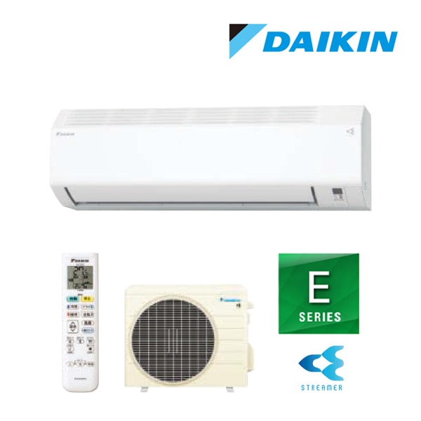 ●ダイキン ルームエアコン【S226ATES W】ホワイト 2026年 Eシリーズ 室内電源タイプ 単相100V 6畳程度 (旧品番 S225ATES W)