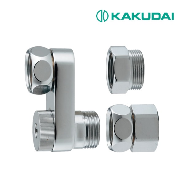 ◆15時迄出荷OK！カクダイ【101-406】既設クランクそのままアダプター サーモスタット混合栓用 水量調節弁・ストレーナー・水抜付き