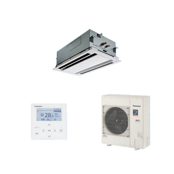 ●βパナソニック 業務用エアコン【PA-P80L7SGC】2方向天井カセット形 XEPHY Premium(ハイグレード) シングル エコナビ 単相200V P80形 3.0馬力相当