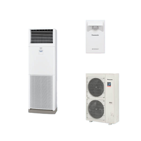 ●βパナソニック 業務用エアコン【PA-P112B7GC】床置形(スリム形) XEPHY Premium(ハイグレード) シングル エコナビ 三相200V P112形 4.0馬力相当