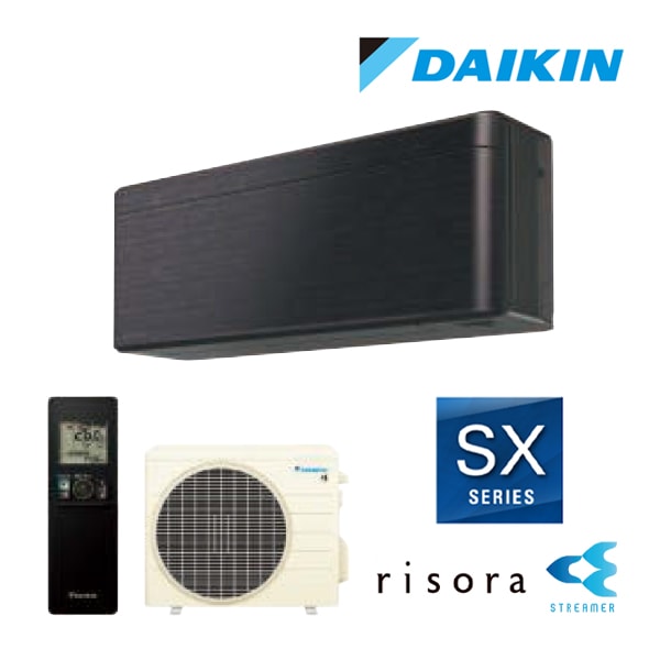 ●ダイキン ルームエアコン【S256ATSS K】ブラックウッド 2026年 SXシリーズ 室内電源タイプ 本体色ダークグレー risora(リソラ) 単相100V 8畳程度