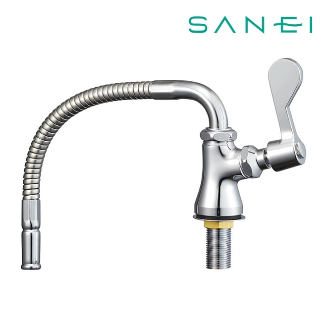 ◆15時迄出荷OK！三栄水栓/SANEI【A5380A4-13】厨房用ベンリー立形自在水栓 (共用形)