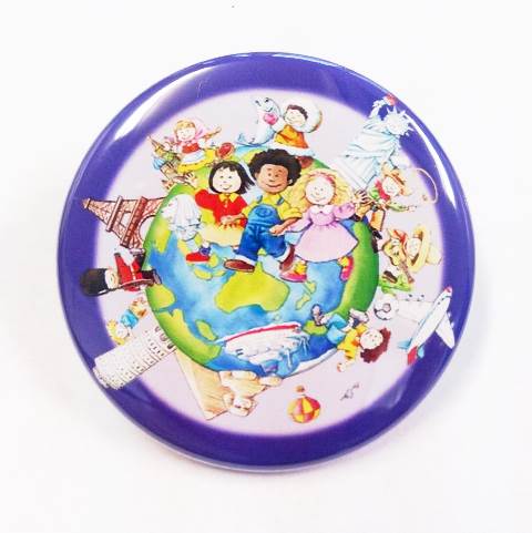 Learning World 3 缶バッジ（1個）安全ピン