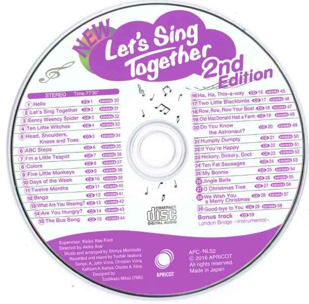 NEW Let's Sing Together 2nd Edition Music CD