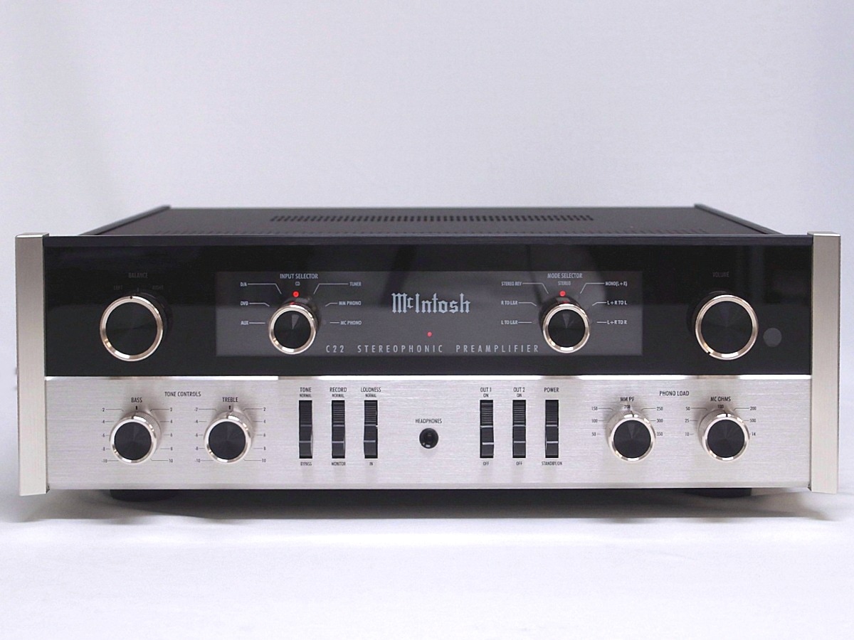McIntosh プリアンプC22 McIntosh C22 2-Channel Vacuum Tube Preamplifier Mk V