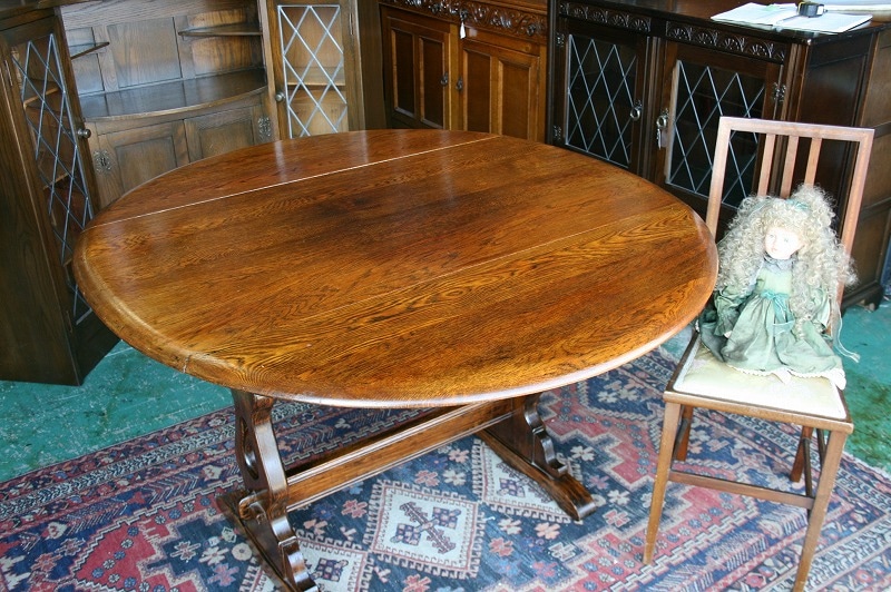 イギリス アンティーク家具 ドロップリーフ（バタフライ）テーブル