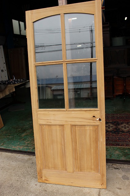 イギリス/アンティークドア パインドア ドア ガラスドア 建具 英国製 b-3