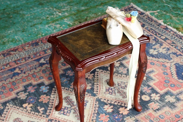 イギリスアンティーク家具 コーヒーテーブル ガラストップ/テーブル