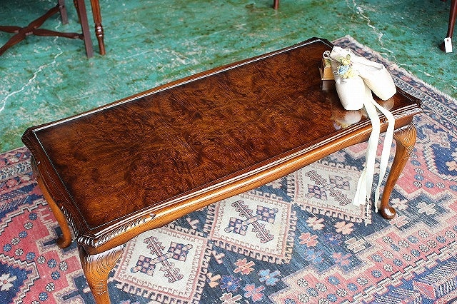 イギリスアンティーク家具 ガラストップ/コーヒーテーブル テーブル