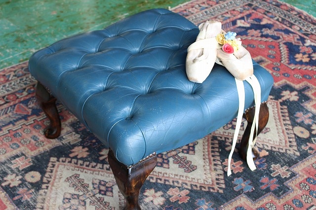 イギリス/アンティーク家具 スツール チェスターフィールド/スツール