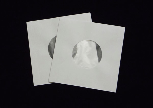 レコードＥＰ（7”/18ｃｍ/ドーナツ盤）用　内側ポリ付き紙インナー（内袋）1０枚セット【輸入品】